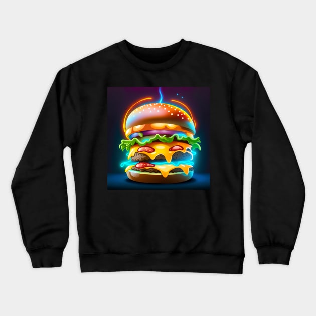 Burger Crewneck Sweatshirt by Grafititee